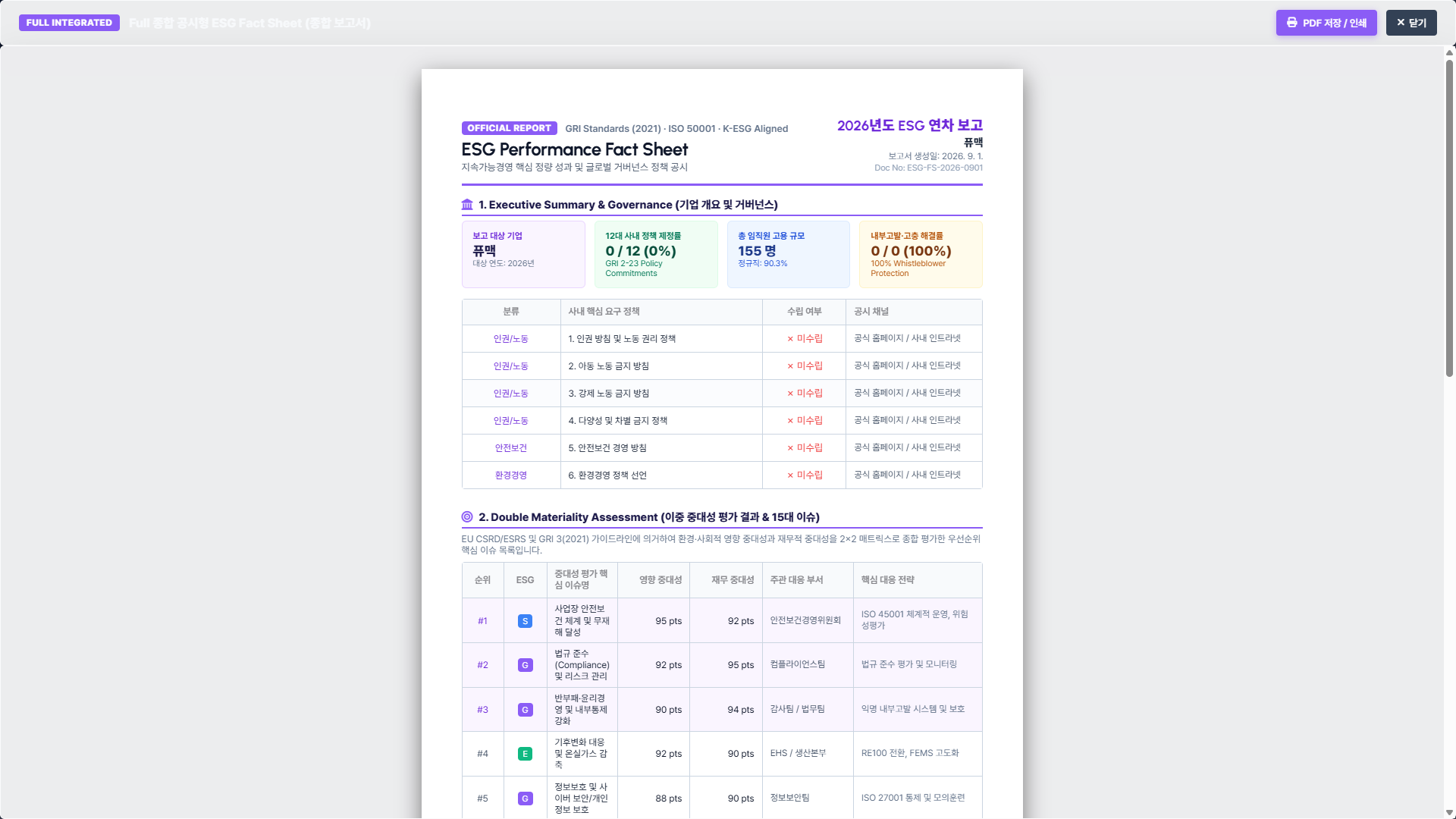 27-3 ESG Fact Sheet 보고서
